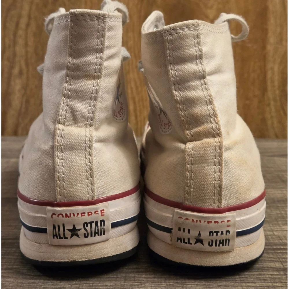 Converse Allstar High Top Platform Sneakers Youth Size 5.5 White